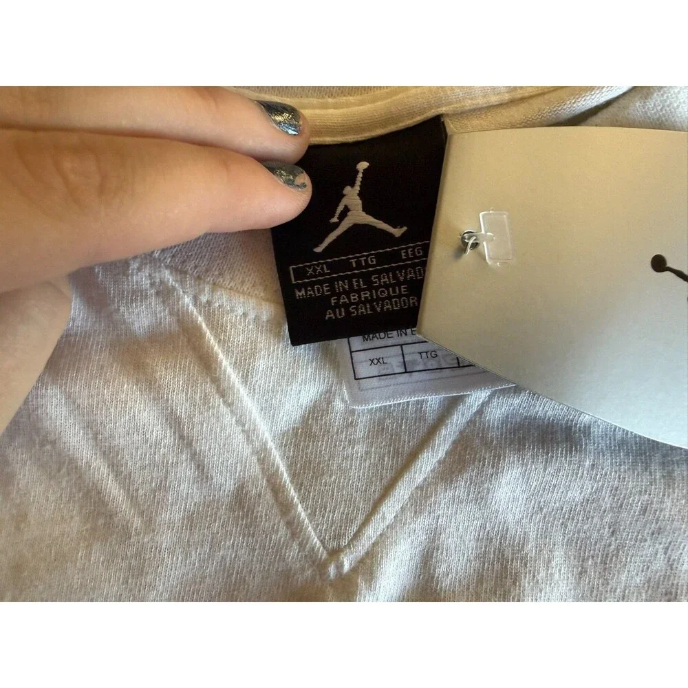 Mens Nike Jordan Air T-Shirt Short Sleeve White 2XL NWT Vintage 2001 RARE